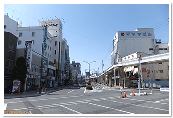 奥州市水沢駅前